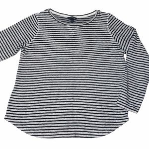 Land’s End Striped Baumwolle sweater size medium